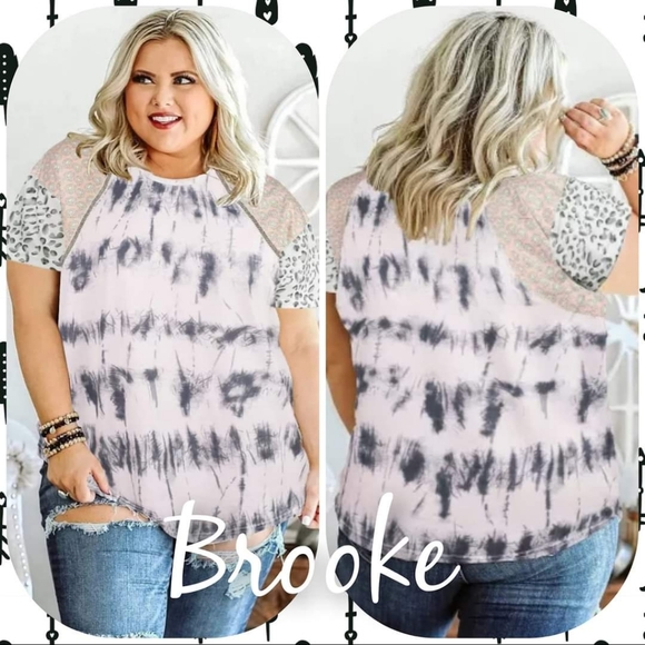 Mixed Print Tee - Picture 1 of 1